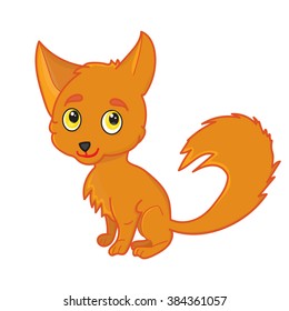 fox red vector isolated 