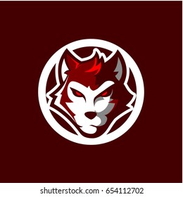 Fox Rounded icon vector stock