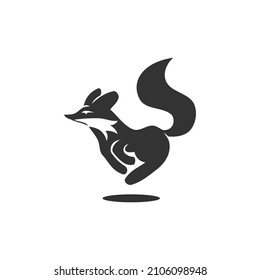 Fox Run Icon Illustration Brand Identity Stock Vector (Royalty Free ...
