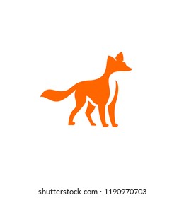 fox run unique logo icon design vector