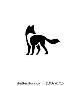fox run unique logo icon design vector