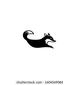 Fox Run Facing Left Side Fox Stock Vector (Royalty Free) 734769499 ...