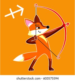 Fox Sagittarius - zodiac sign