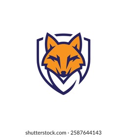Fox Shield Logo - Bold and Modern Vector Design
