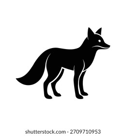 Fox Silhouette Animal vector Icon
