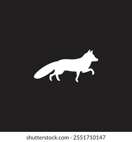  Fox silhouette flat vector design