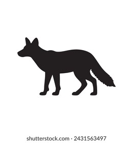 fox silhouette eps gratis con totalmente editable