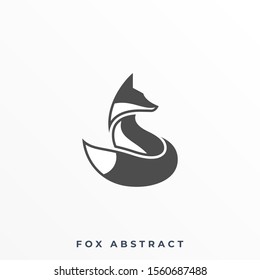 Fox Silhouette Illustration Vector Template, Suitable for Creative Industry, Multimedia, entertainment, Educations, Shop, and any related business
