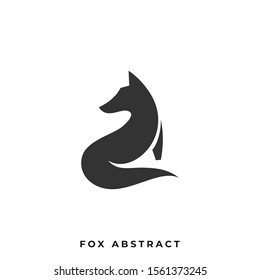 Fox Silhouette Illustration Vector Template, Suitable for Creative Industry, Multimedia, entertainment, Educations, Shop, and any related business