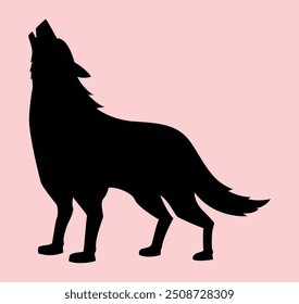silhueta de raposa isolada, ícone do logotipo da raposa símbolo ilustração cor preta Vetor ilustração EPS 10