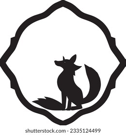 Iconos de arte del vector Fox Silhouette.