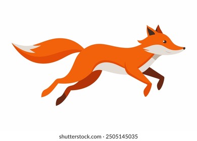 A Fox Silhouette Vector Illustration