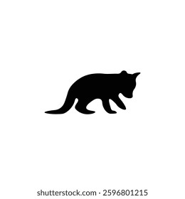 Fox silhouette with vector of illustration 