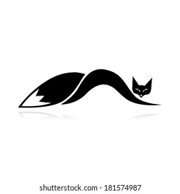 Fox silhouette for your design