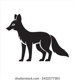 Fox Silhouetten Vektor-Illustration. mit vollständig editierbar.