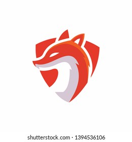 fox simple logo template vector