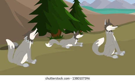 The fox is singing