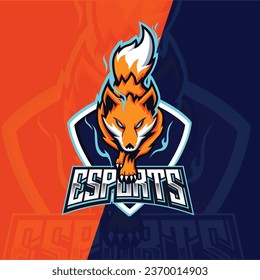 Fox sports logo, illustration, Mascot, E sports logo design
