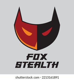 Logo de Fox Stealth para su logotipo de apoyo o su marca comercial