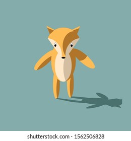 fox, stock vector illustration