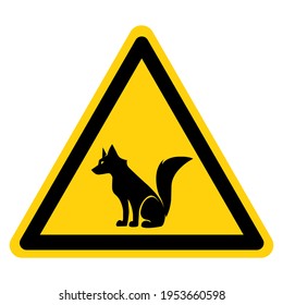 Fox Symbol Sign,Vector Illustration, Isolate On White Background Label. EPS10
