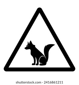 Signo de símbolo de Fox,Ilustración vectorial, Aislar en etiqueta de fondo blanco. EPS10