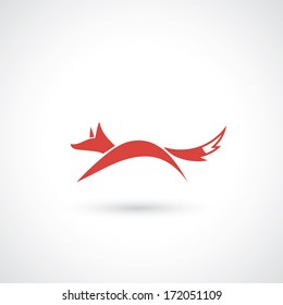 Fox symbol - vector illustration