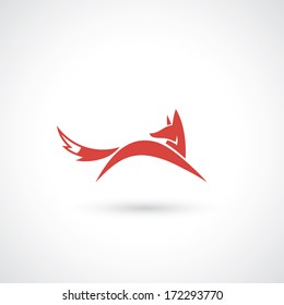 Fox symbol - vector illustration