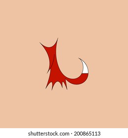Fox symbol. Vector illustration.
