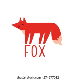 Fox symbol - vector illustration. 