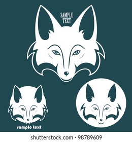 fox symbol - vector illustration