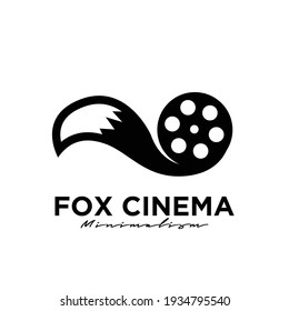 fox tail film logo icon design
