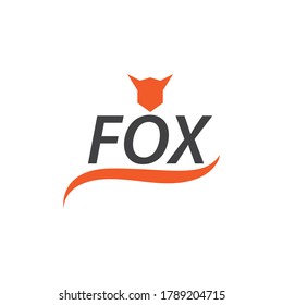 Fox tail illustration vector template