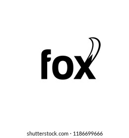 fox tail logo icon designs vector