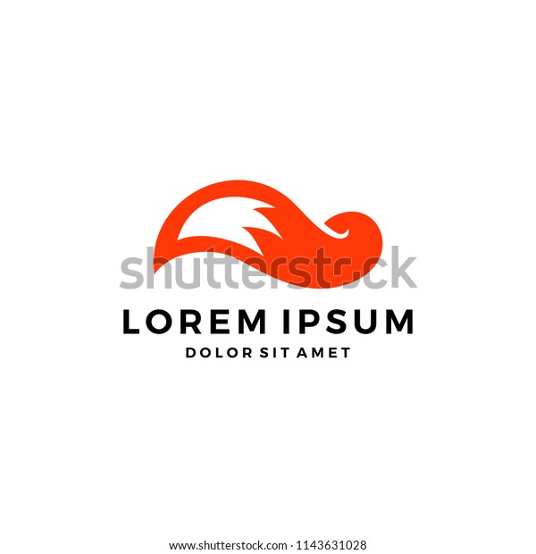 Vektor Stok Fox Tail Logo Vector Element Icon Tanpa Royalti 1143631028