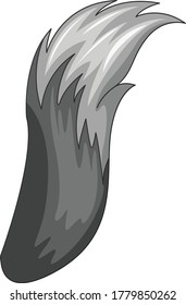 Fox tail vector art and illustration