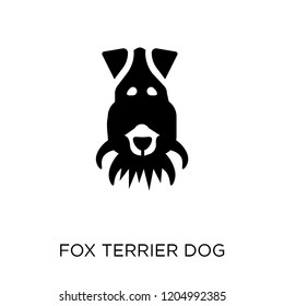 Fox Terrier dog icon. Fox Terrier dog symbol design from Dogs collection. Simple element vector illustration on white background.