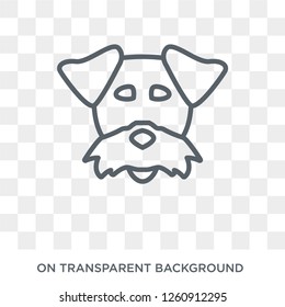 Fox Terrier dog icon. Trendy flat vector Fox Terrier dog icon on transparent background from dogs collection. High quality filled Fox Terrier dog symbol use for web and mobile