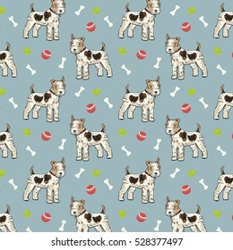 fox terrier dog pattern