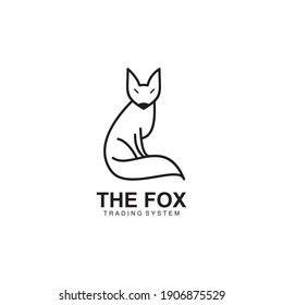 Plantilla de diseño del logotipo del sistema de comercio de Fox