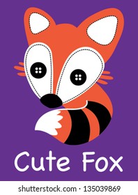fox / T-shirt graphics / cute cartoon characters / cute graphics for kids / Book illustrations / textile graphic