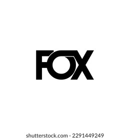 diseño del logotipo de la letra monograma de la tipografía de zorro