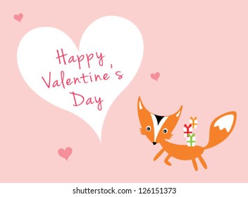 fox valentine greeting