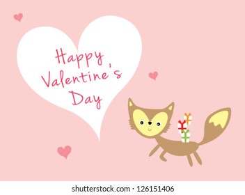 fox valentine greeting