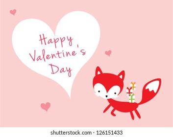 fox valentine greeting