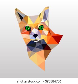 fox vector animal design cartoon illustration wild red cute orange