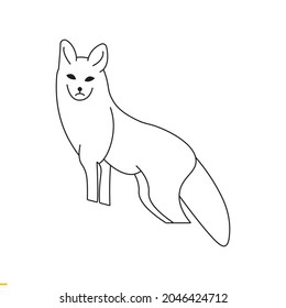 Fox Vector Art Graphics Template For Business And Company