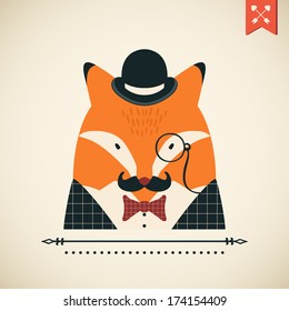 Fox vector card.