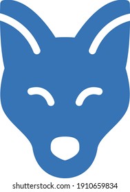 icono de color de glifo vector de zorro