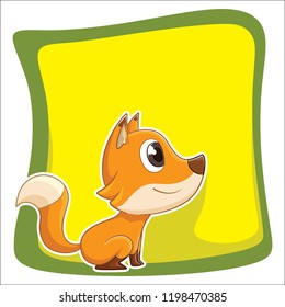 Fox Vector Hand Drawing Cartoon Illustration